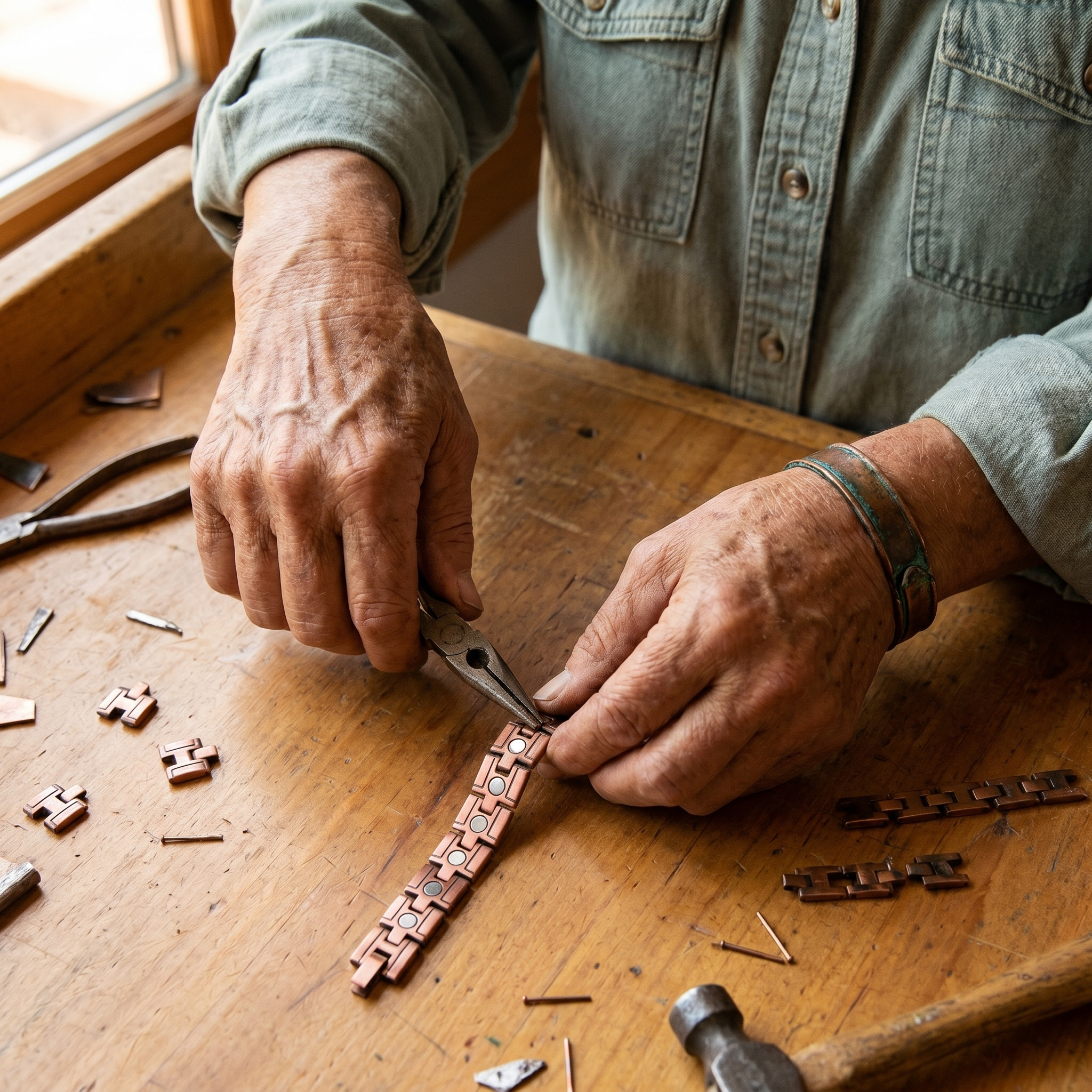 Bramble Men's Copper Bracelet