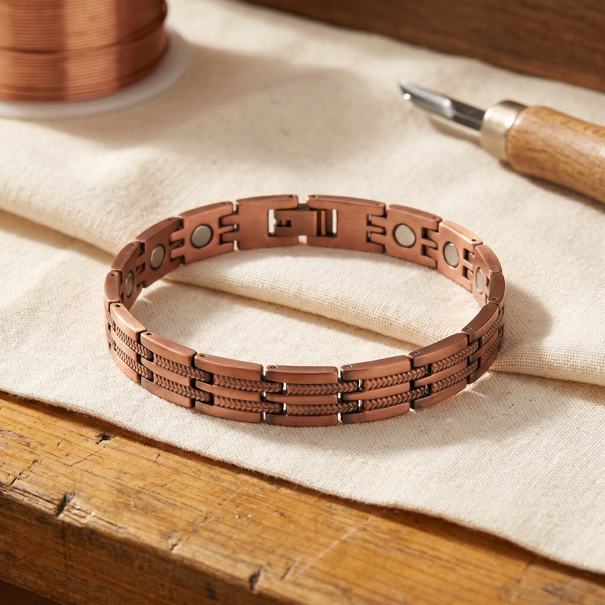 Spur Men's Copper Bracelet