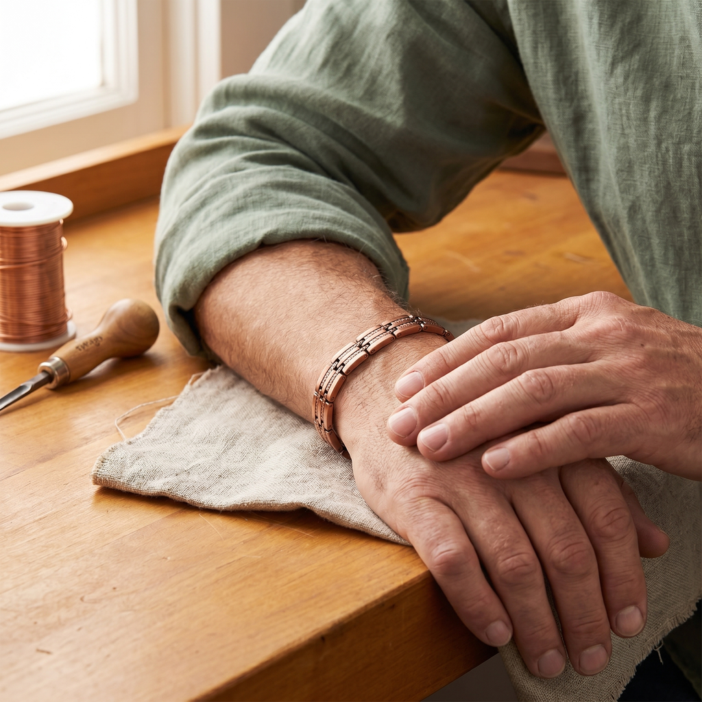 Spur Men's Copper Bracelet