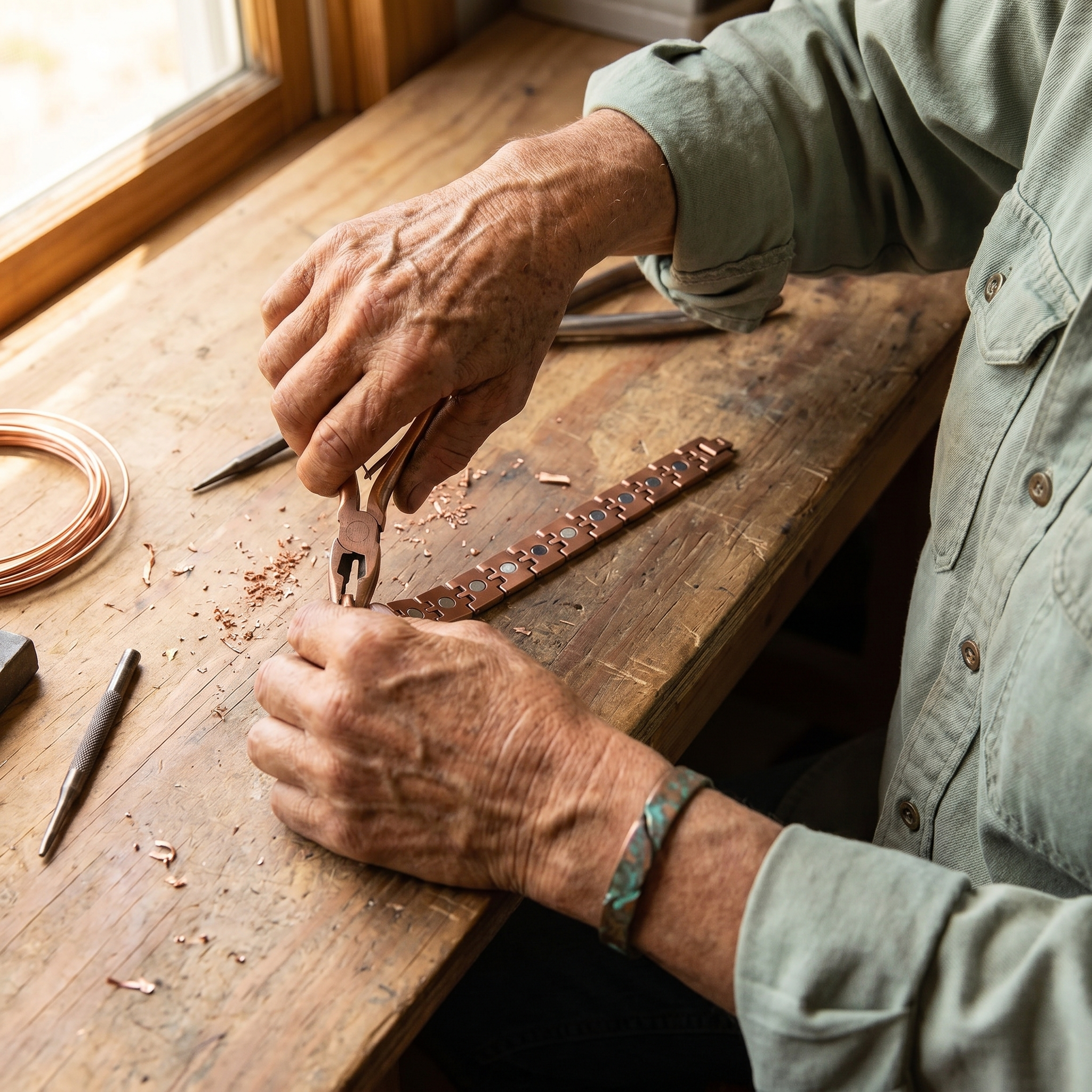 Spur Men's Copper Bracelet