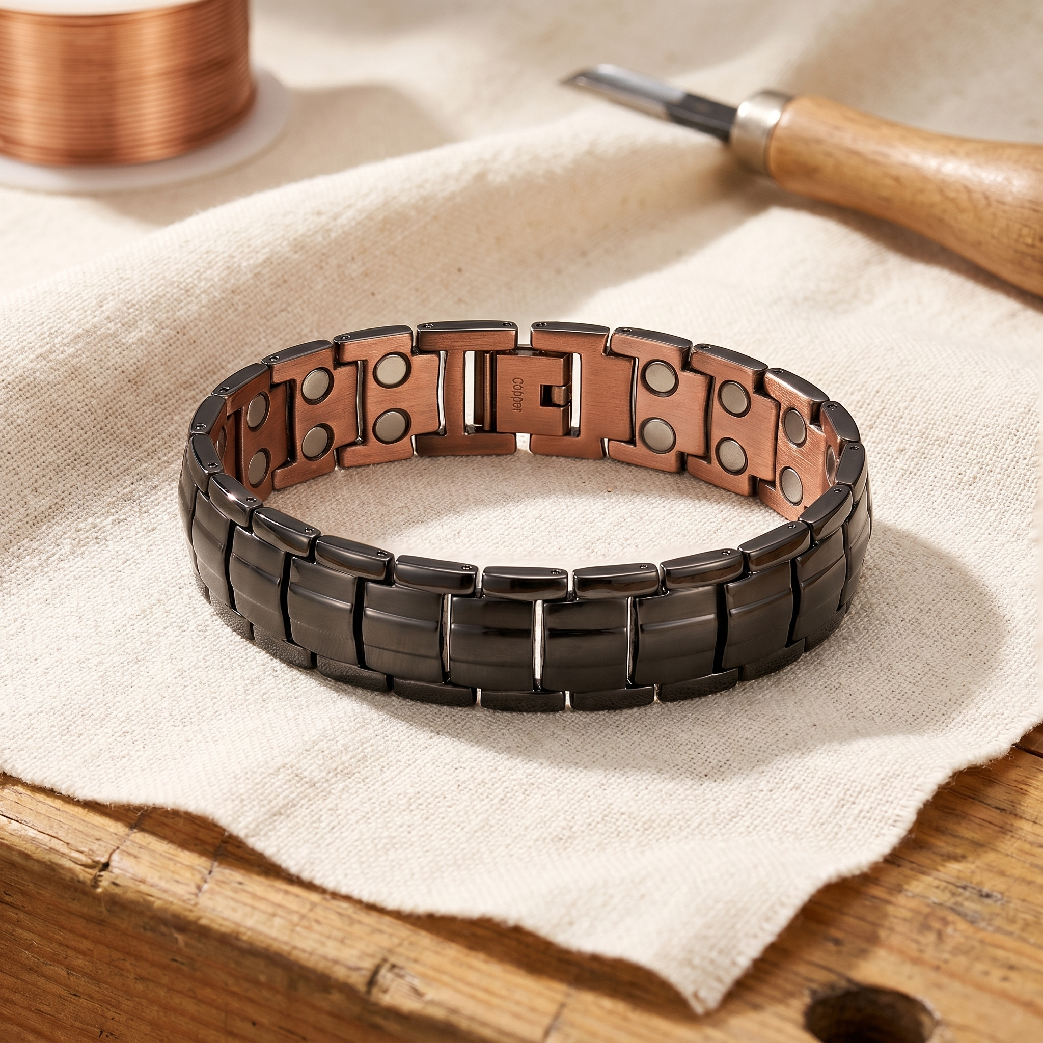 Umber Men's Copper Bracelet