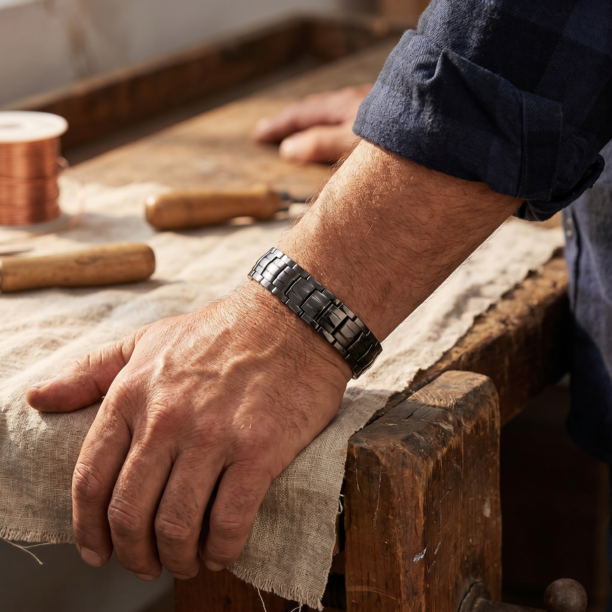 Umber Men's Copper Bracelet