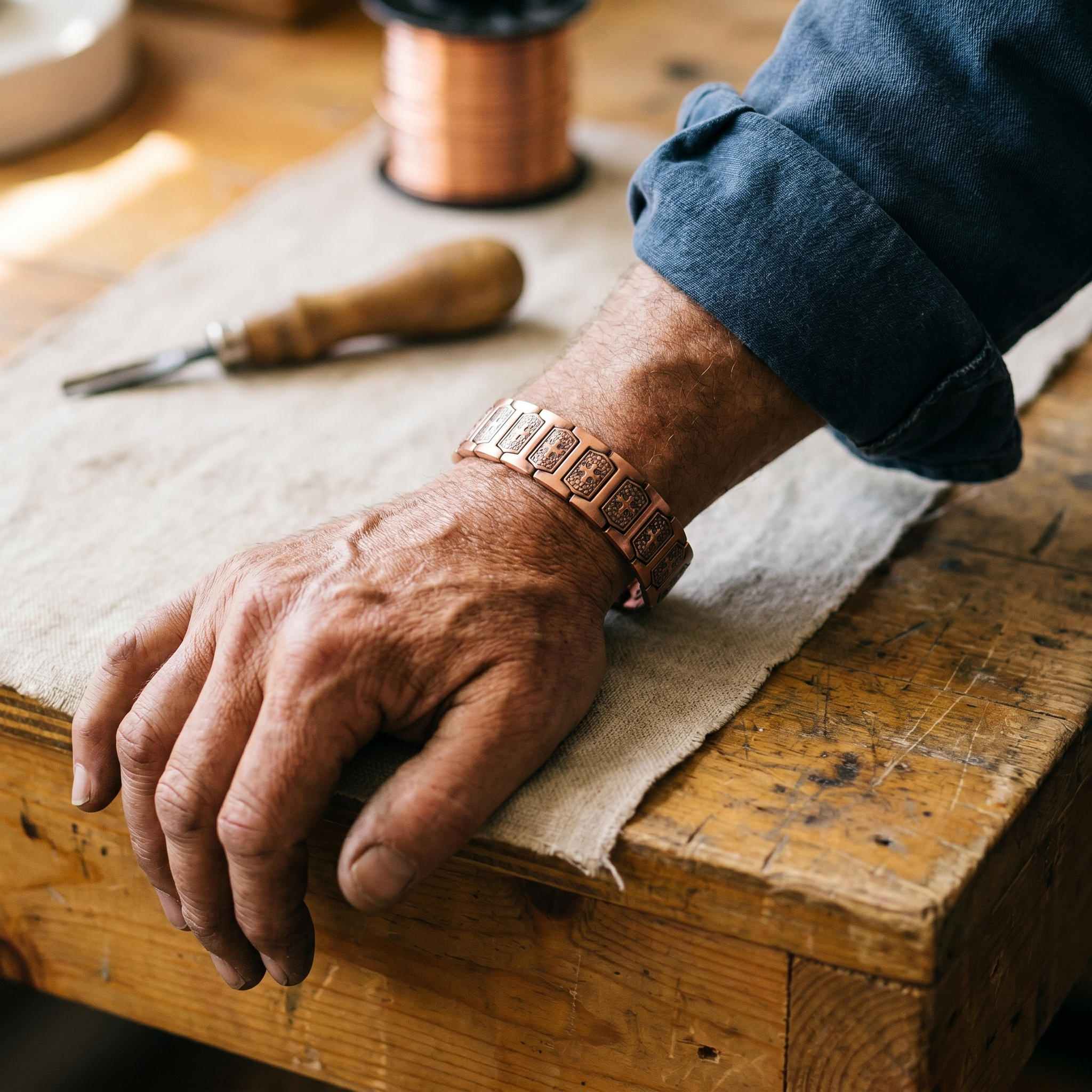 Squall Men's Copper Bracelet