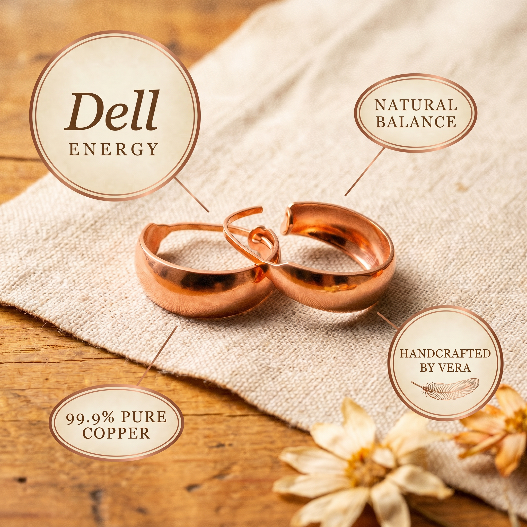 Dale Copper Earrings