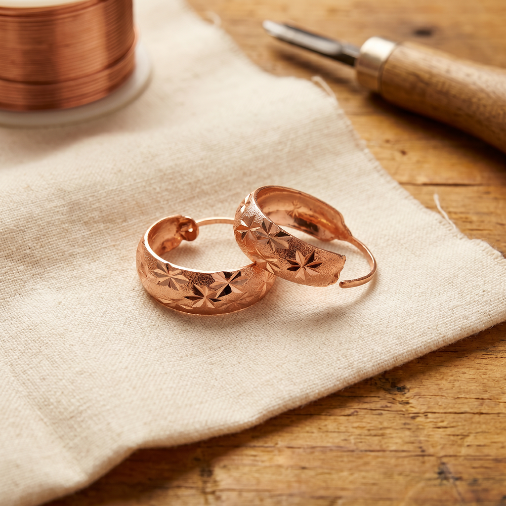 Frost Copper Earrings