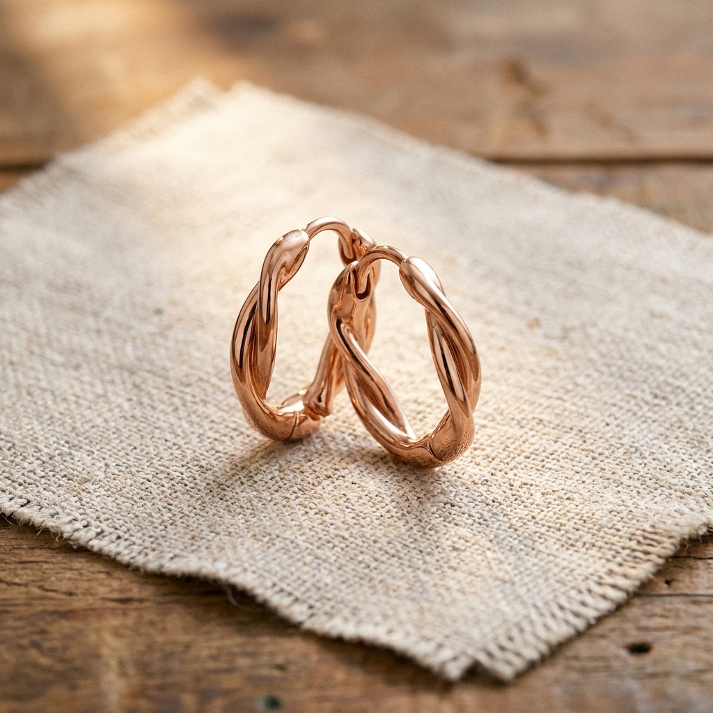 Robin Copper Hoop Earrings