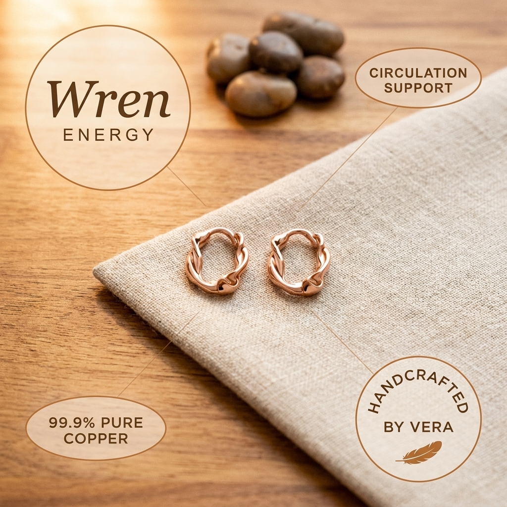 Robin Copper Hoop Earrings