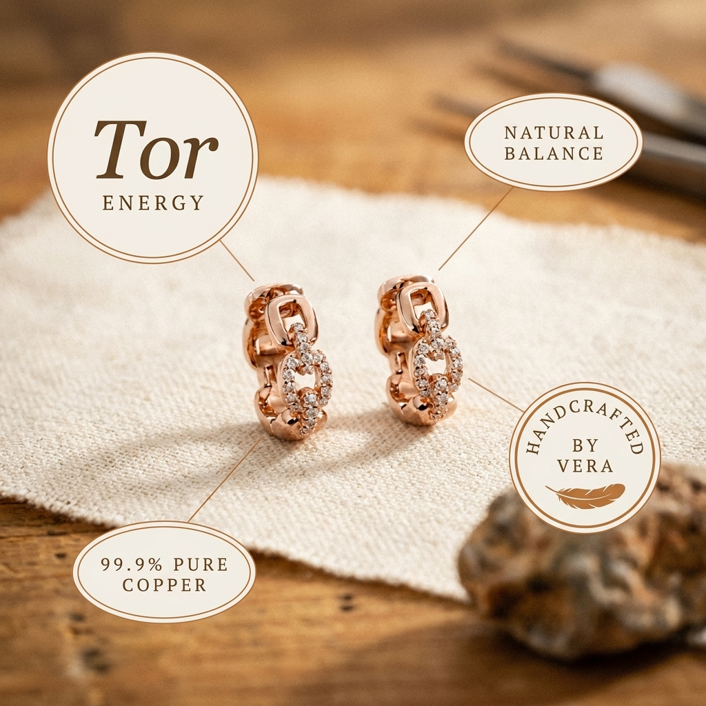 Peak Copper Earrings