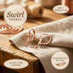 Whorl Copper Earrings