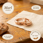 Chalk Copper Earrings