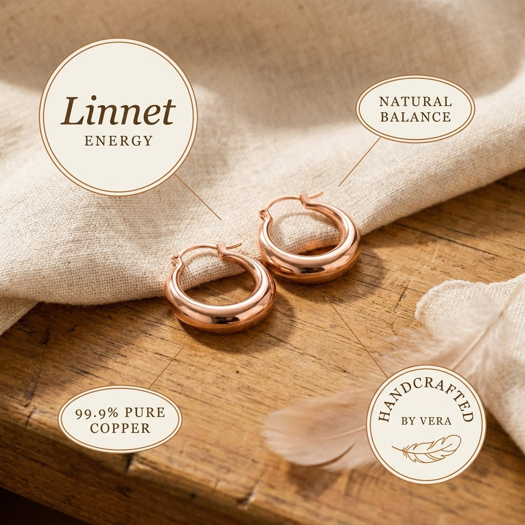 Finch Copper Hoop Earrings