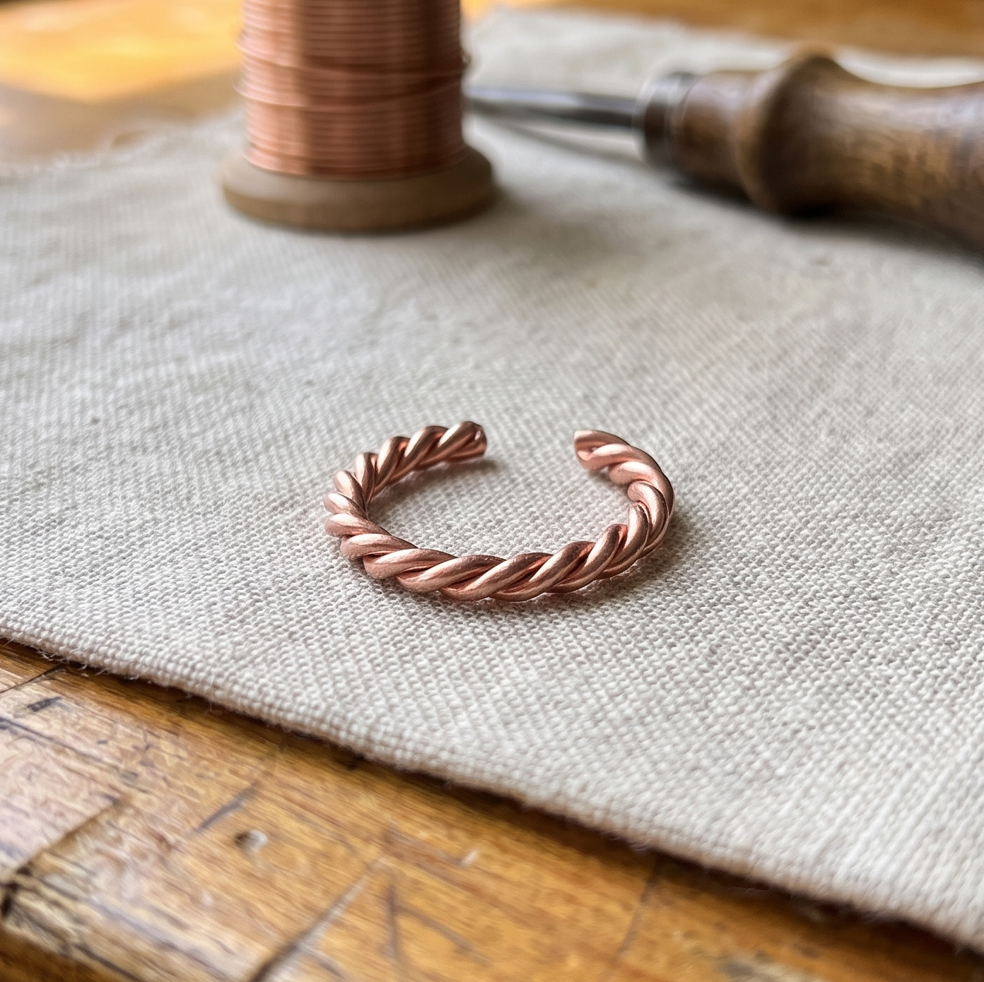 Copper Twine Ring