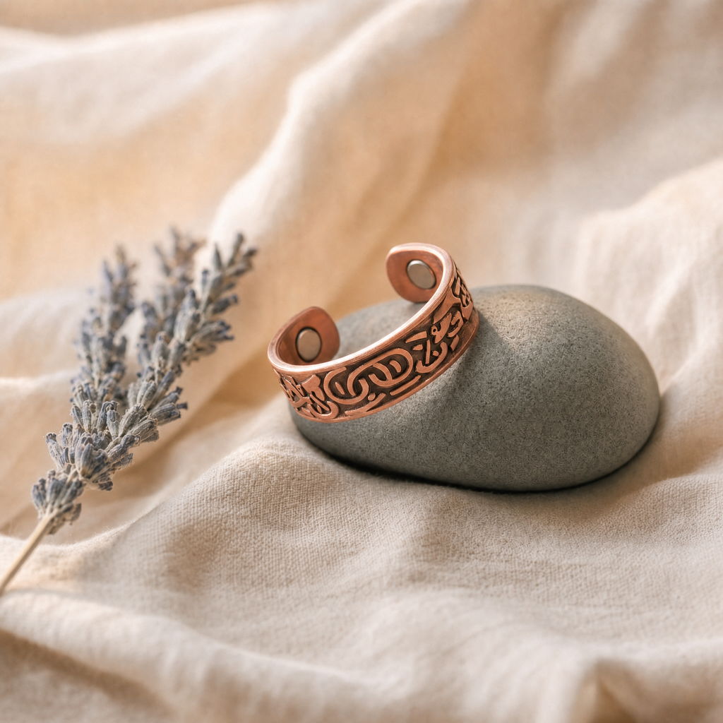Knurl Copper Ring