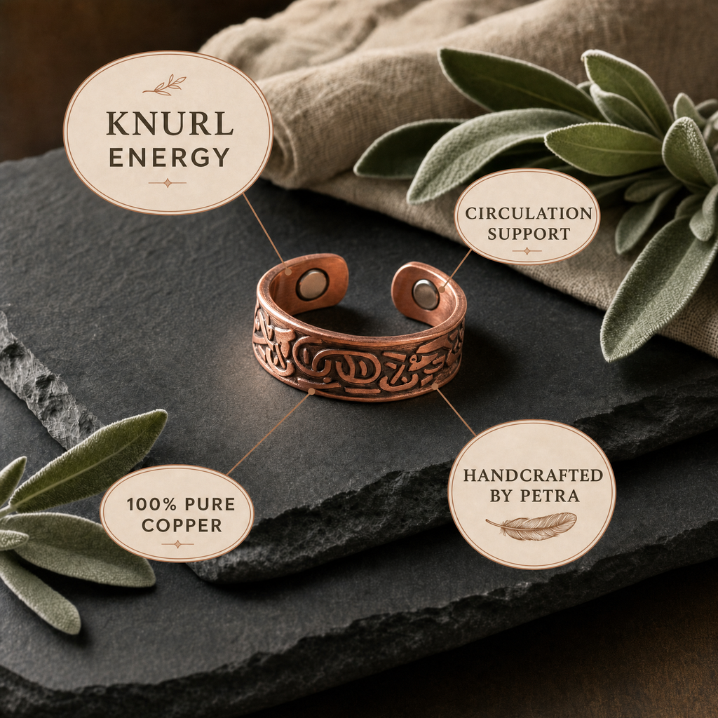 Knurl Copper Ring