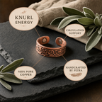 Knurl Copper Ring