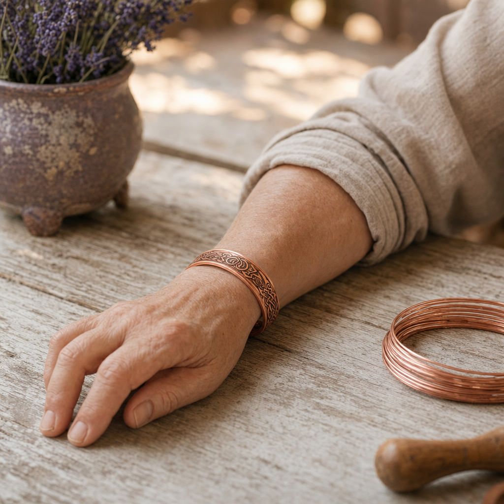 Lichen Copper Bracelet