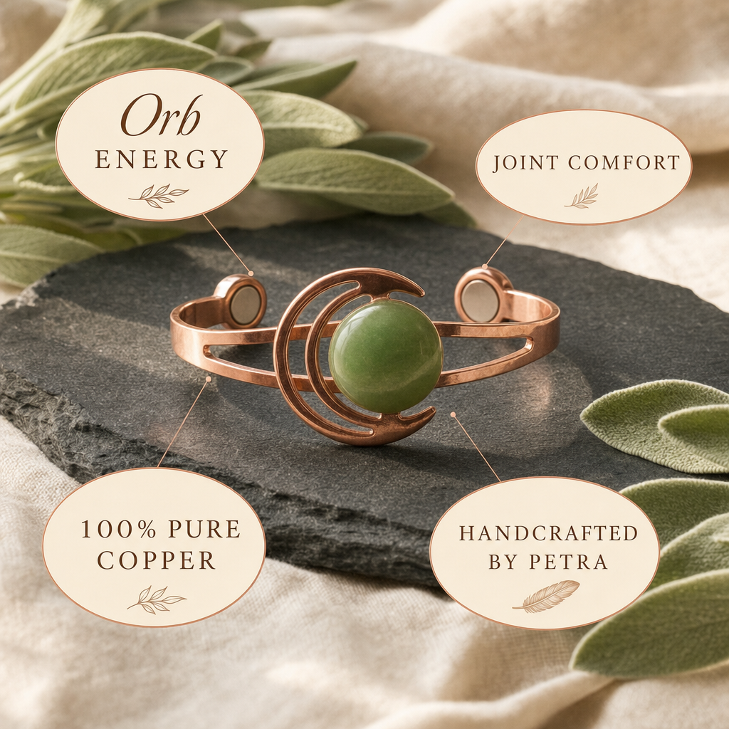 Orb Green Copper Bracelet