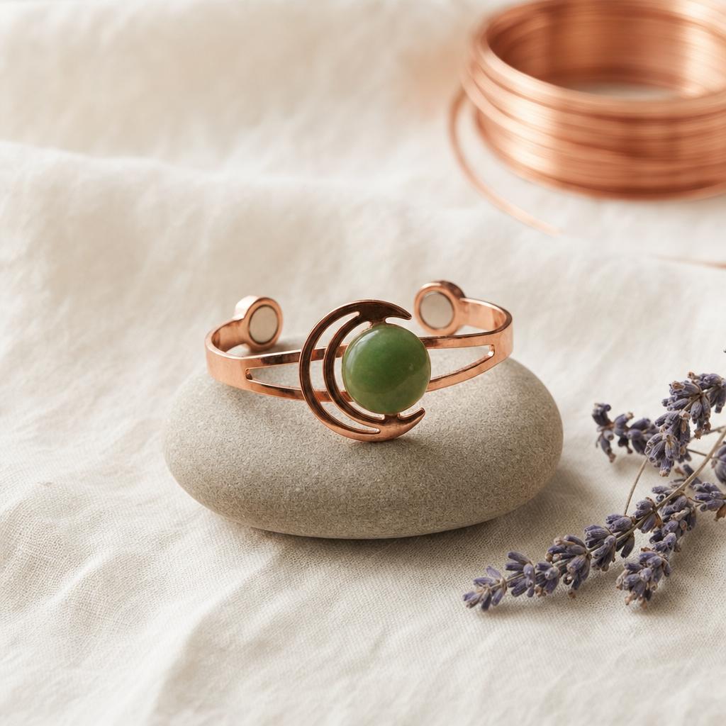 Orb Green Copper Bracelet