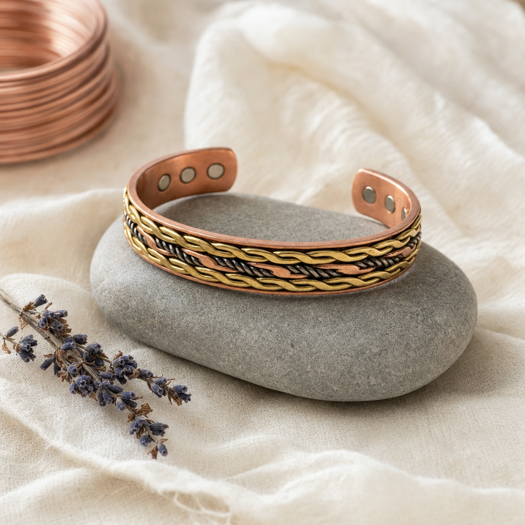 Plait Copper Bracelet