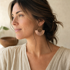 Ray Copper Earrings