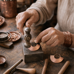 Ray Copper Earrings