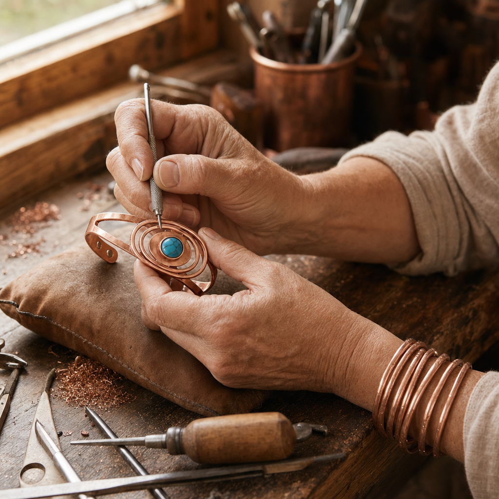 Reed Copper Bracelet