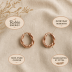 Robin Copper Hoop Earrings