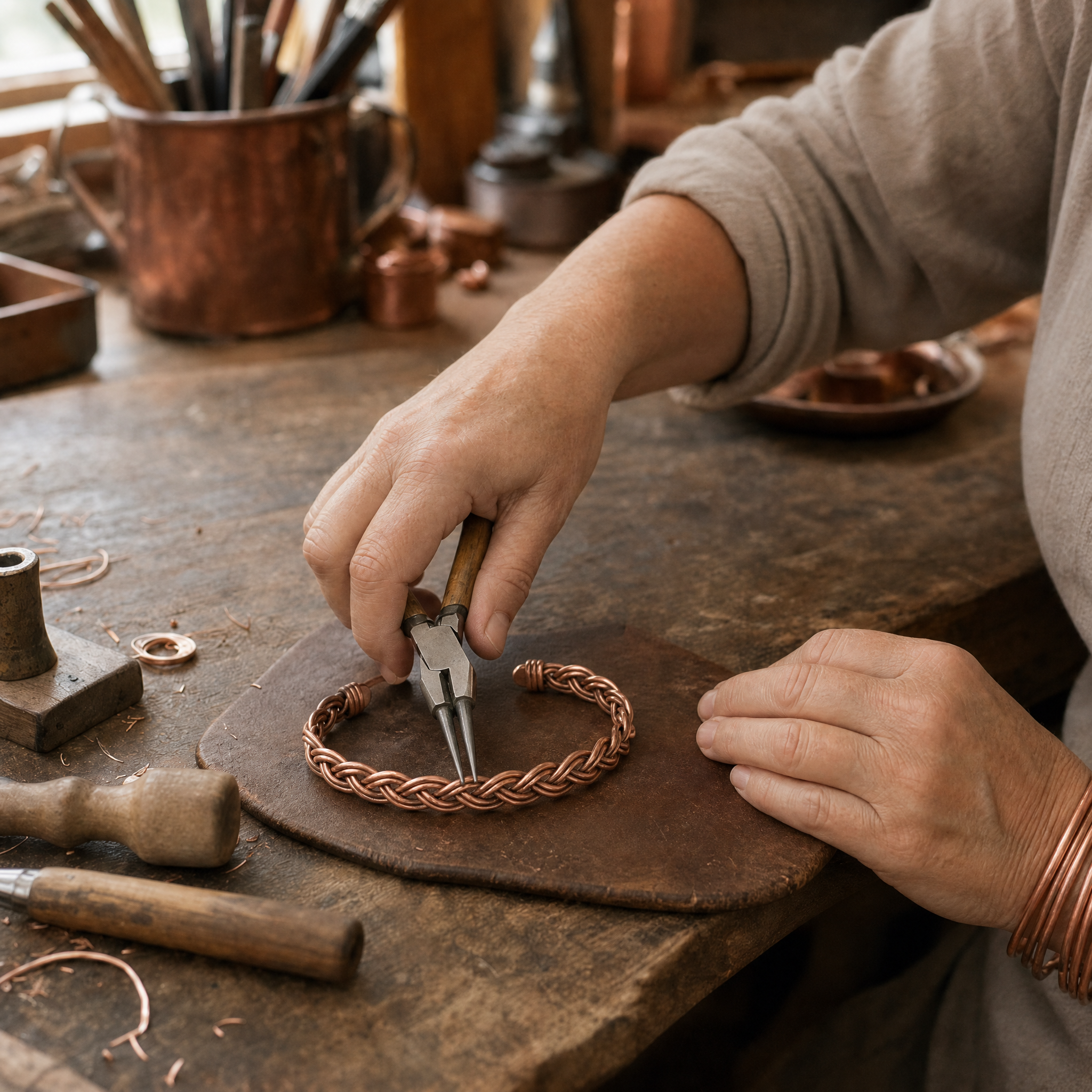 Rush Copper Anklet