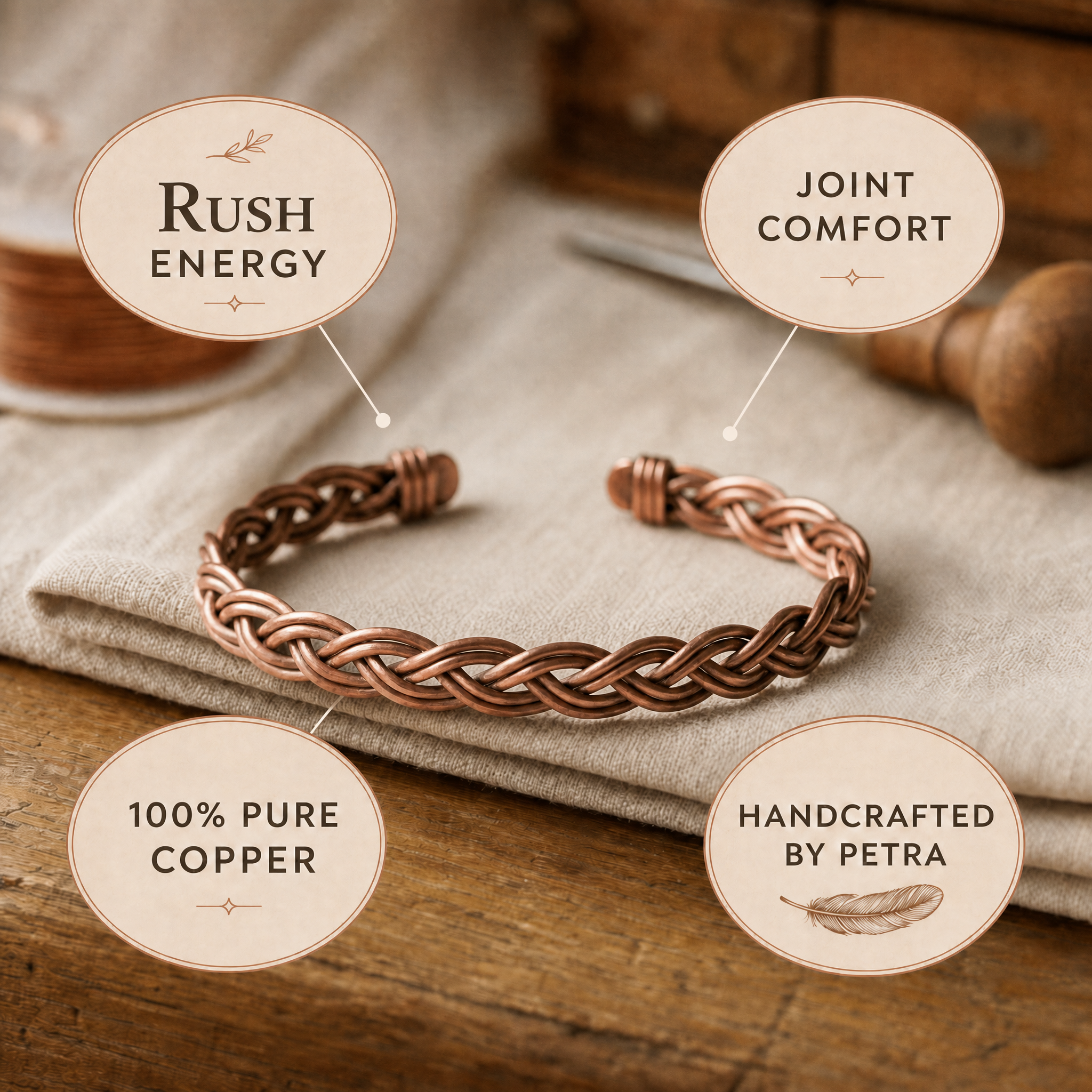 Rush Copper Anklet