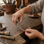 Shingle Copper Anklet