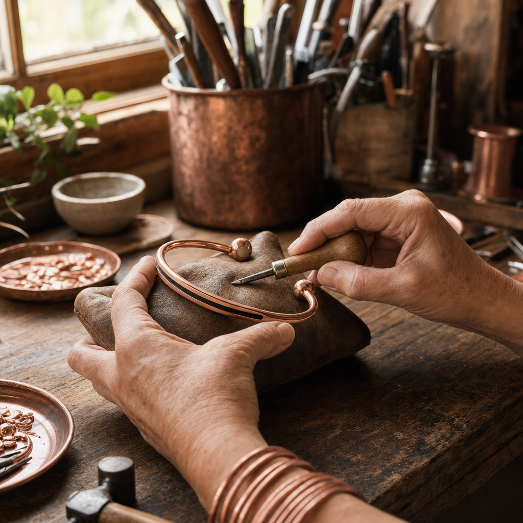 Sinew Copper Bracelet