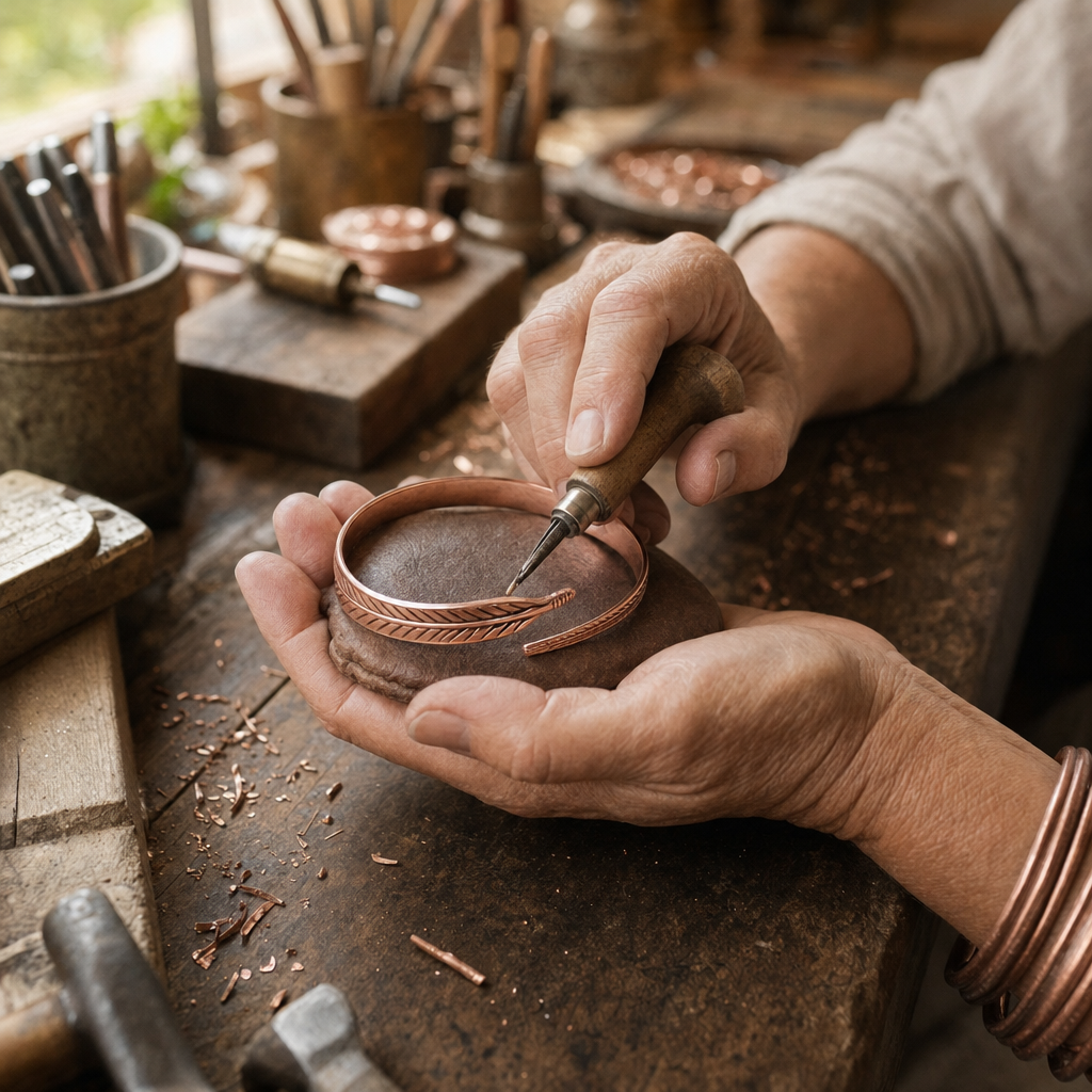 Stem Copper Bracelet