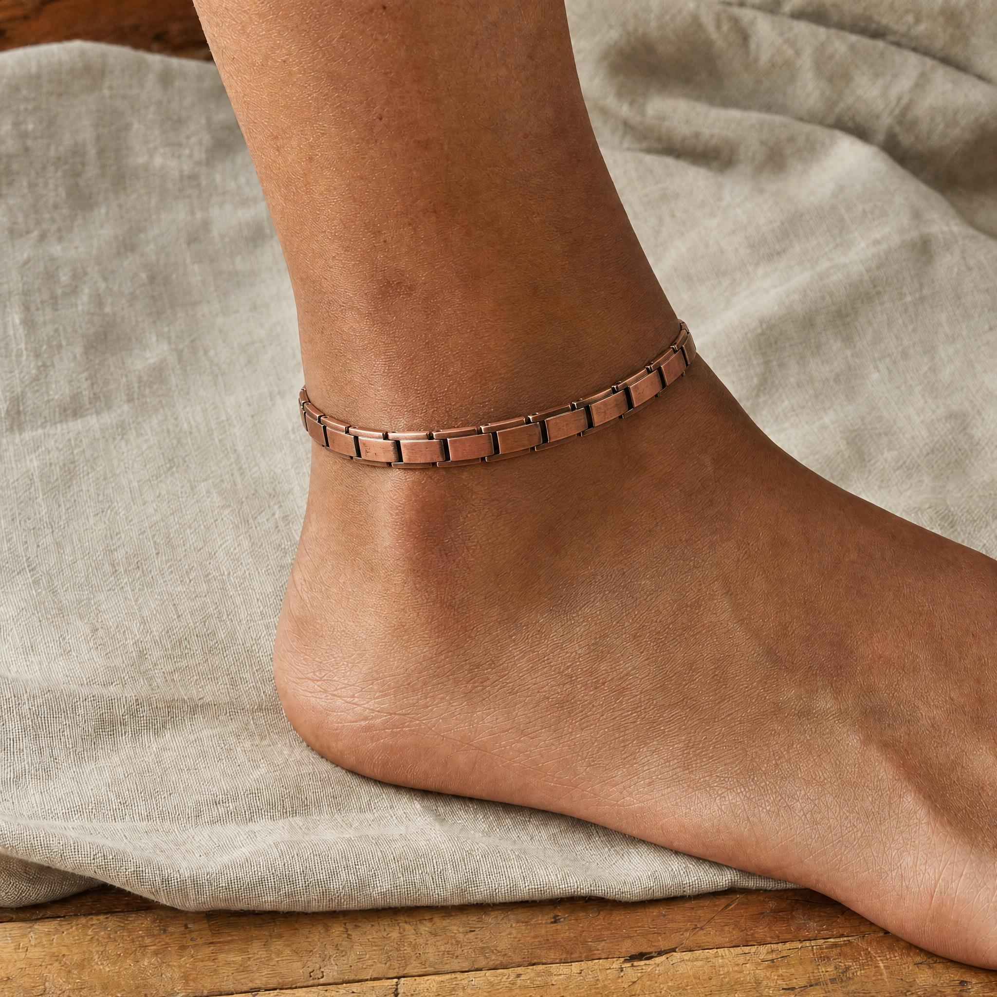 Strand Copper Anklet