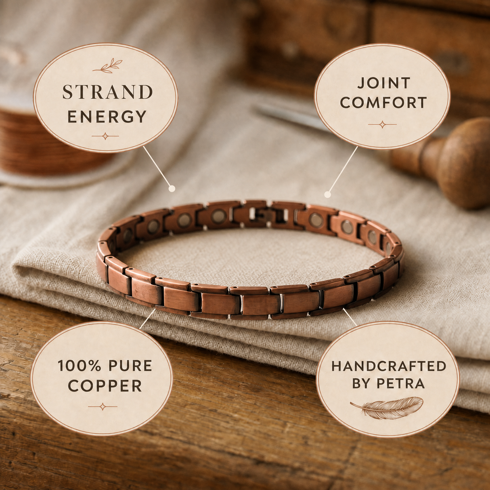 Strand Copper Anklet