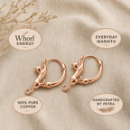 Whorl Copper Earrings